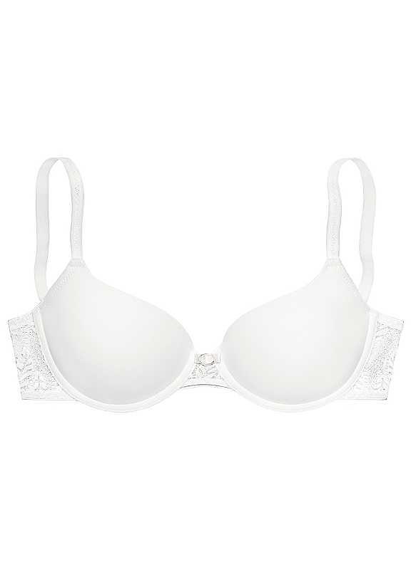 LASCANA Underwired Lace Back Bra - Cream - Size 36A on Productcaster.