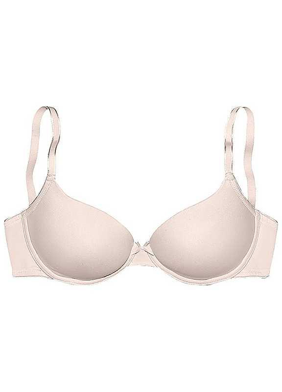 Plus Size LASCANA Underwired T-Shirt Bra - Cream - Size 32A on Productcaster.