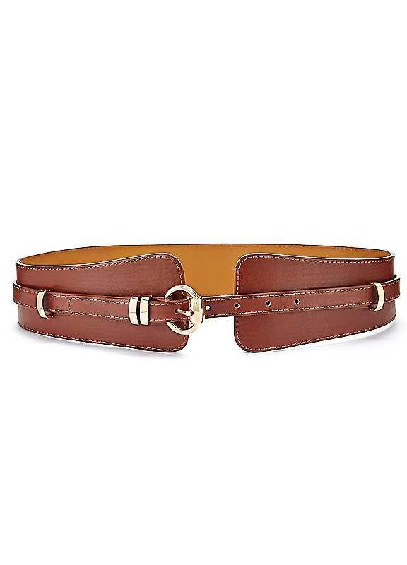 LASCANA Wide Shaped Waist Belt - Brown - Size 95 on Productcaster.