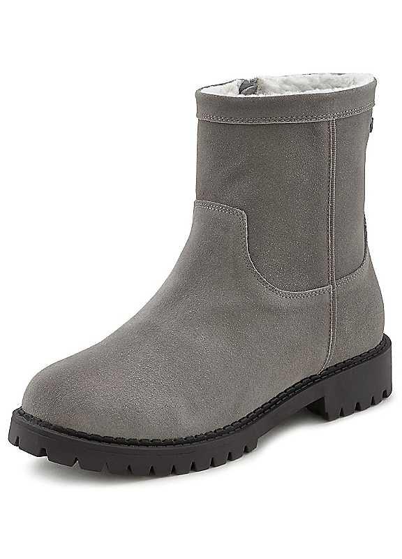 LASCANA Winter Boots - Grey - Size 6 on Productcaster.