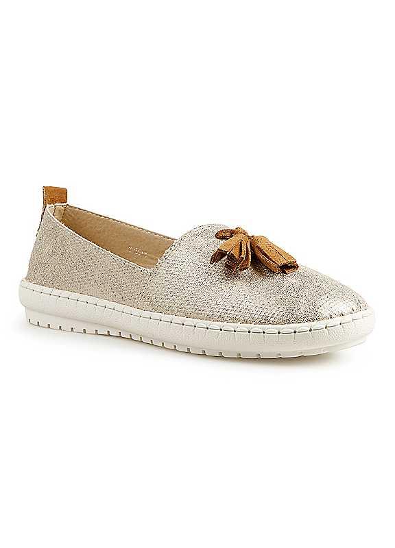 Lunar Exclusive Espadrille Pumps - Beige - Size 7 on Productcaster.