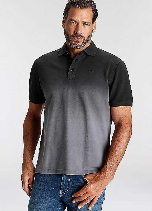 Big and Tall Man's World Polo Shirt - Black/Grey - Size 3XL on Productcaster.