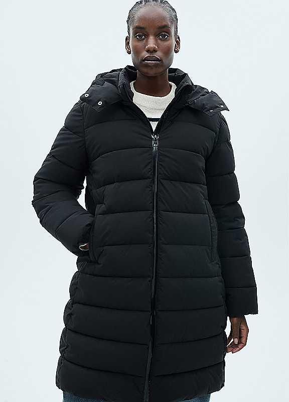 Mango Bego Puffer Coat - Black - Size 12/L on Productcaster.