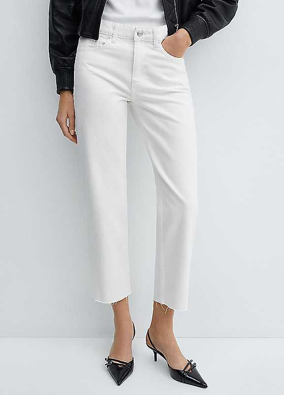 Mango Jeans Blanca - White - Size 10/M on Productcaster.