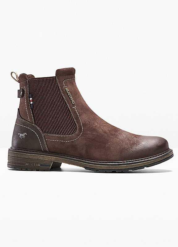 Mustang Chelsea Boots - Dark Brown - Size 7 on Productcaster.