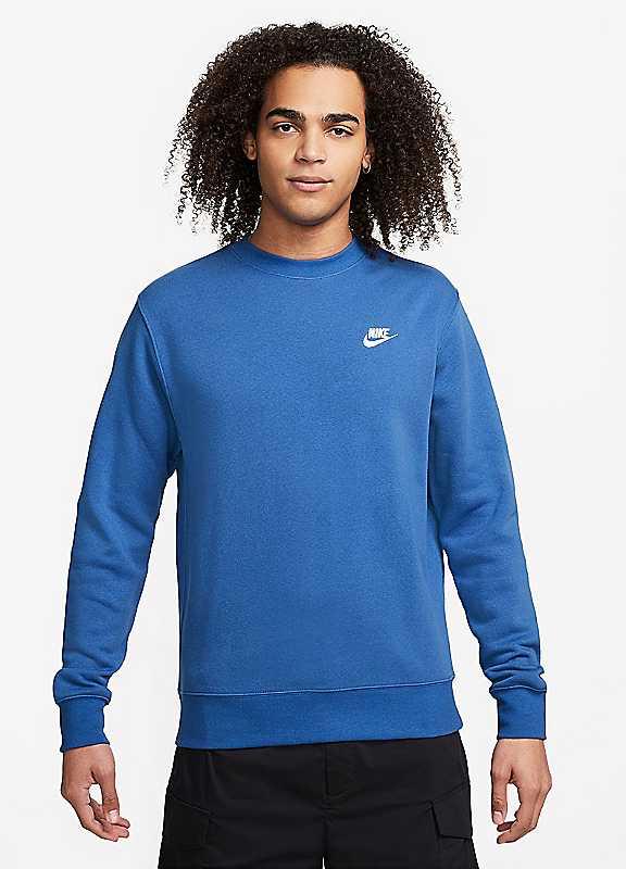 Nike Club Fleece Sweatshirt - Royal Blue - Size L on Productcaster.