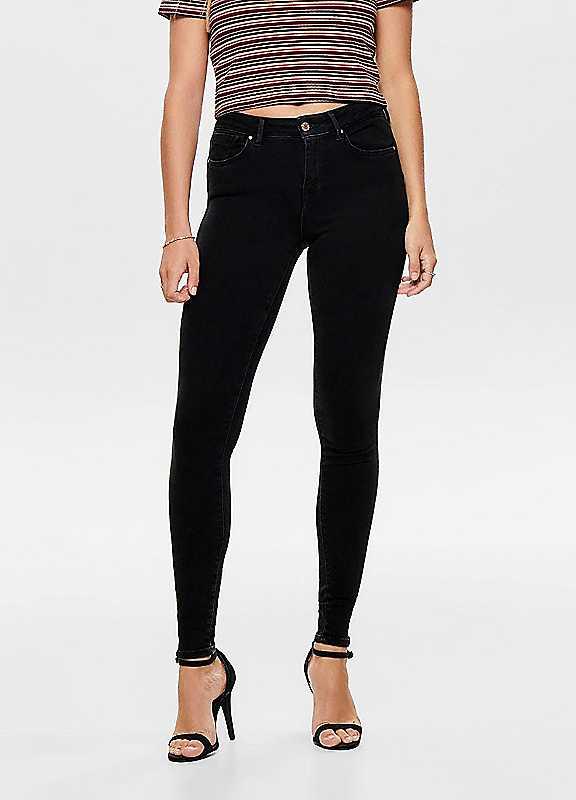 Only Push Up Skinny Fit Jeans - Black - Size S/Regular on Productcaster.