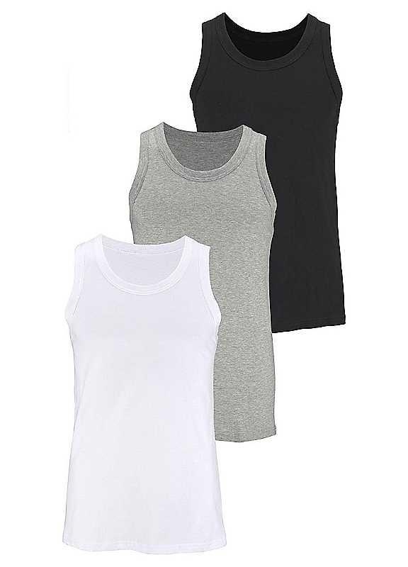 Pack of 3 Vest Tops - 2nd Colour Mix - Size M on Productcaster.