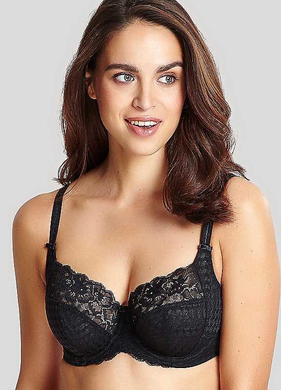 Plus Size Panache Envy Underwired Full Cup Bra - Black - Size 38G on Productcaster.