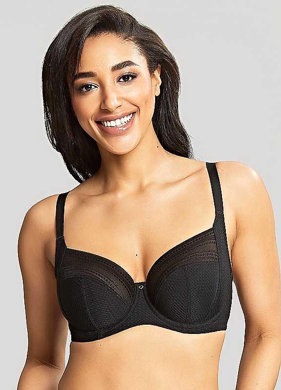 Panache Serene Underwired Full Cup Bra - Noir - Size 34FF on Productcaster.