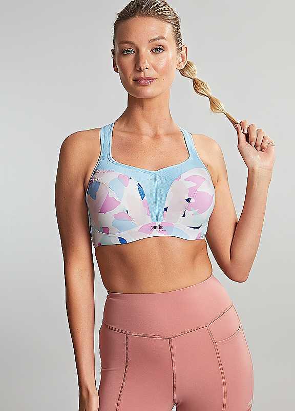 Plus Size Panache Sport Underwired Sports Bra - Pink - Size 28G on Productcaster.