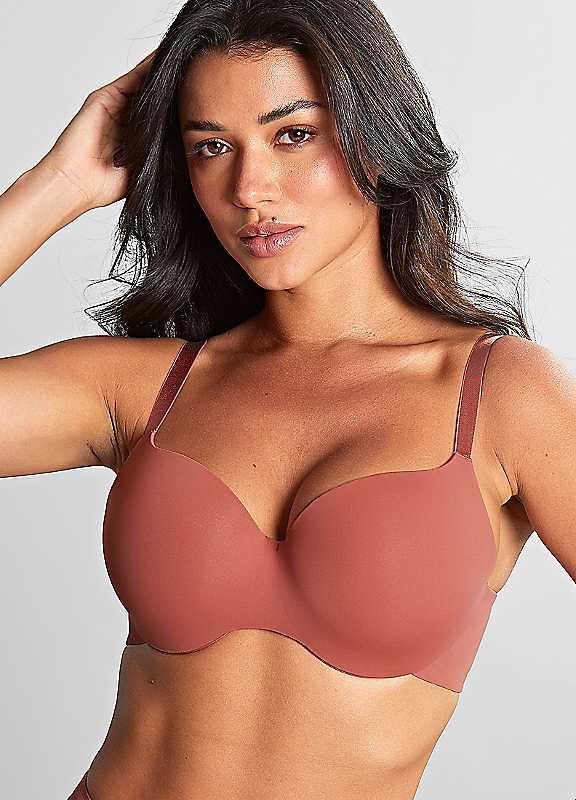 Panache Underwired 365 T-Shirt Bra - Lipstick - Size 34D on Productcaster.