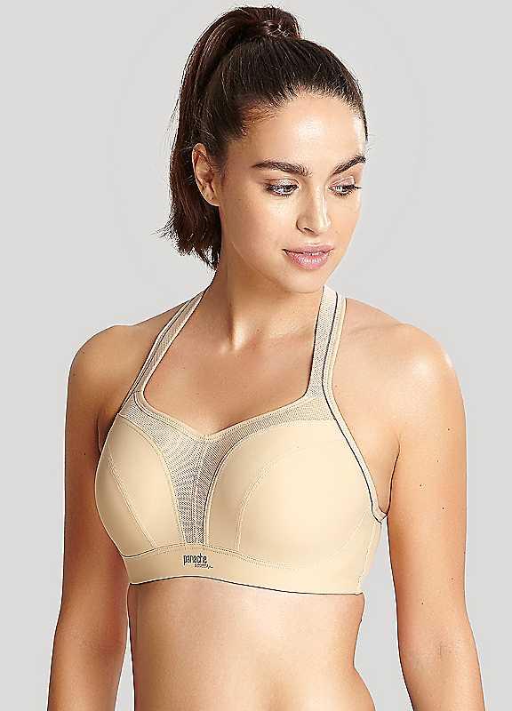 Plus Size Panache Underwired Sports Bra - Latte - Size 28GG on Productcaster.