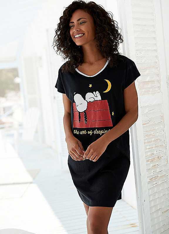 Peanuts Nightgown - Black - Size 6/8 on Productcaster.