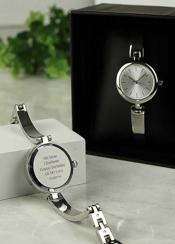 Personalised Silver Ladies Watch on Productcaster.