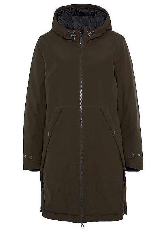 Plus Size Polarino Waterproof Parka - Dark Khaki - Size 12 on Productcaster.