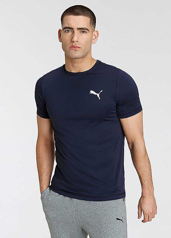 Puma Crew Neck Jersey T-Shirt - Marine - Size M on Productcaster.