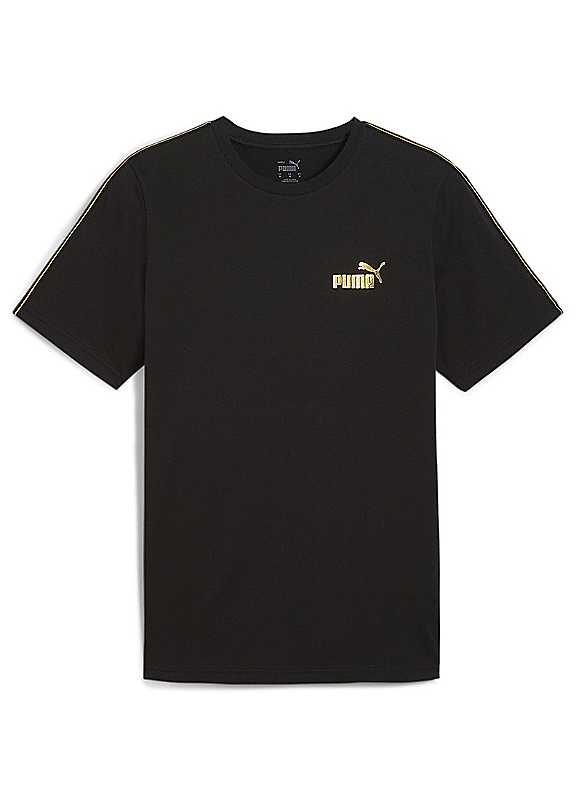 Puma Foil Line T-Shirt - Black - Size XL on Productcaster.