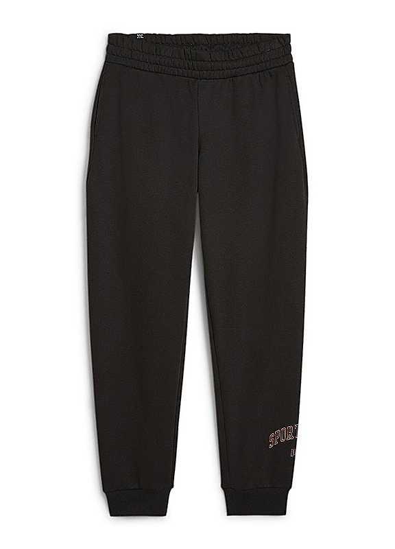 Puma Knit Sport Trousers - Black - Size M on Productcaster.