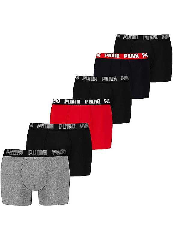 Puma Pack of 6 Boxer Shorts - Colour Mix 3 - Size L on Productcaster.