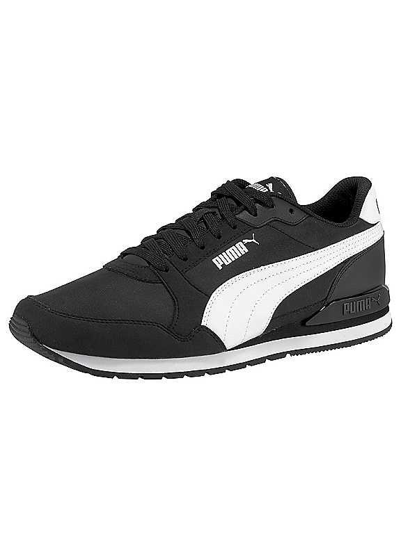 Puma 'Shuffle Perf' Trainers - Black / White - Size 9.5 on Productcaster.