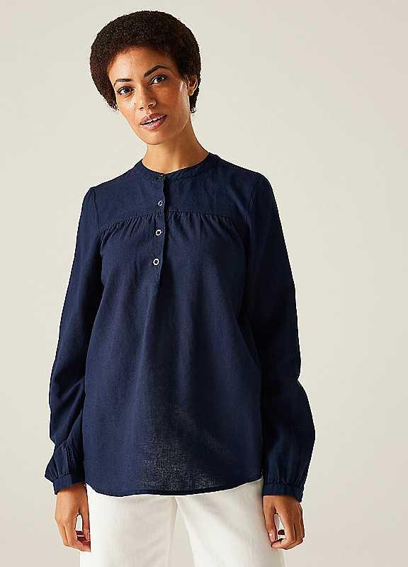 Regatta Women's Natine Blouse - Navy - Size 12 on Productcaster.