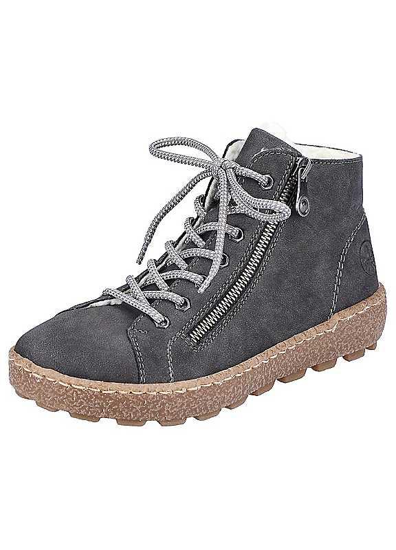 Rieker Ankle Boots - Dark Grey - Size 3 on Productcaster.