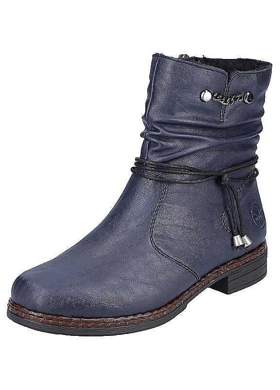 Rieker Winter Ankle Boots - Blue - Size 6.5 on Productcaster.