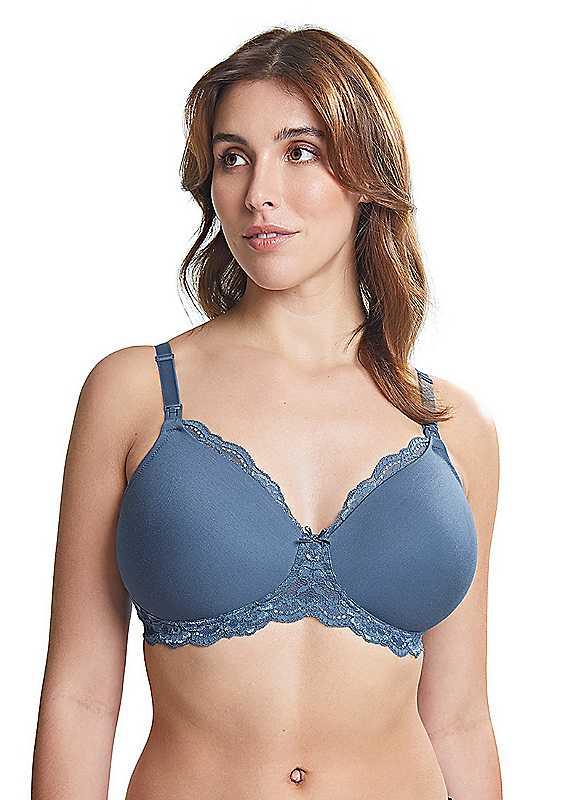 Plus Size Royce Indie Non Wired Nursing Bra - Petrol Blue - Size 36G on Productcaster.