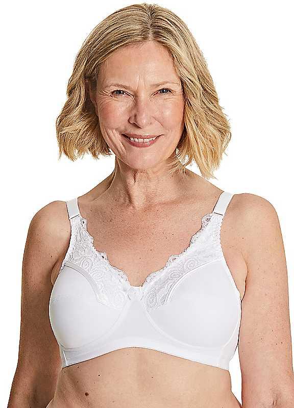 Royce Jasmine Comfort Non Wired Bra - White - Size 42DD on Productcaster.