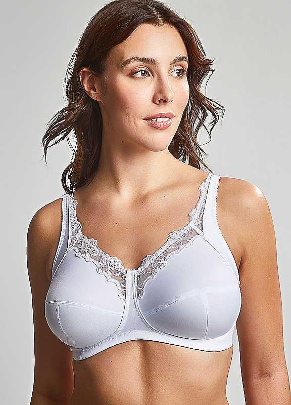 Royce Robyn Comfort Bra - White - Size 34F on Productcaster.