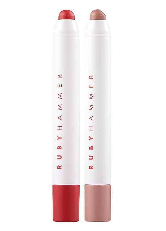 Ruby Hammer Lip Serum Balm Duo - Nude / Red on Productcaster.