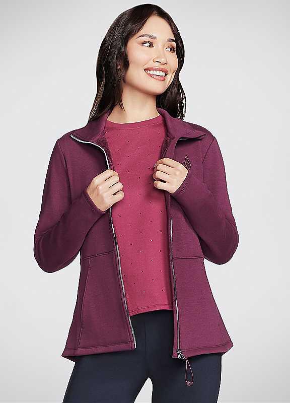 Skechers Go Snuggle Jacket - Purple - Size XS on Productcaster.