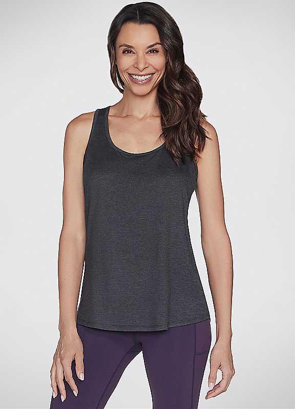 Skechers Godri Swift Tank Top - Black - Size XXL on Productcaster.