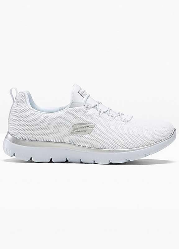 Skechers Sporty Trainers - White - Size 3 on Productcaster.