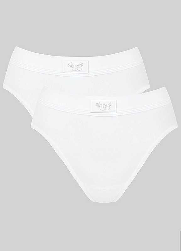 Sloggi Pack of 2 Briefs - White - Size 16 on Productcaster.