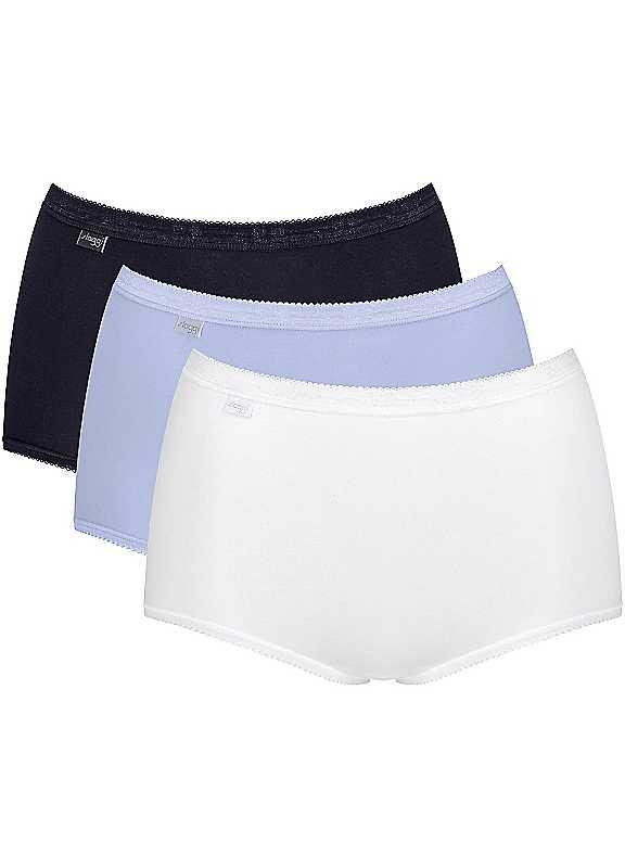 Sloggi Pack of 3 Full Briefs - Multi - Size 18 on Productcaster.