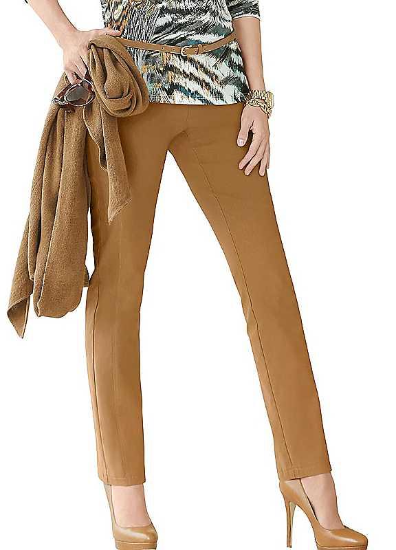 Plus Size Stehmann Comfort Line Stretch Trousers - Cognac - Size 14/Regular on Productcaster.