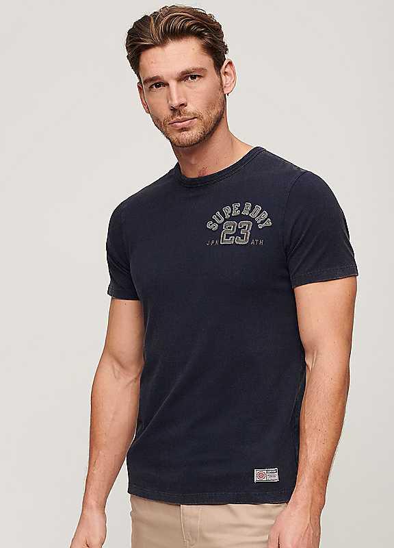 Superdry Short Sleeve T-Shirt - Rich Navy - Size 3XL on Productcaster.