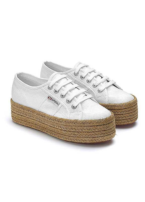 Superga 2790 Rope Trainers - White - Size 8 on Productcaster.