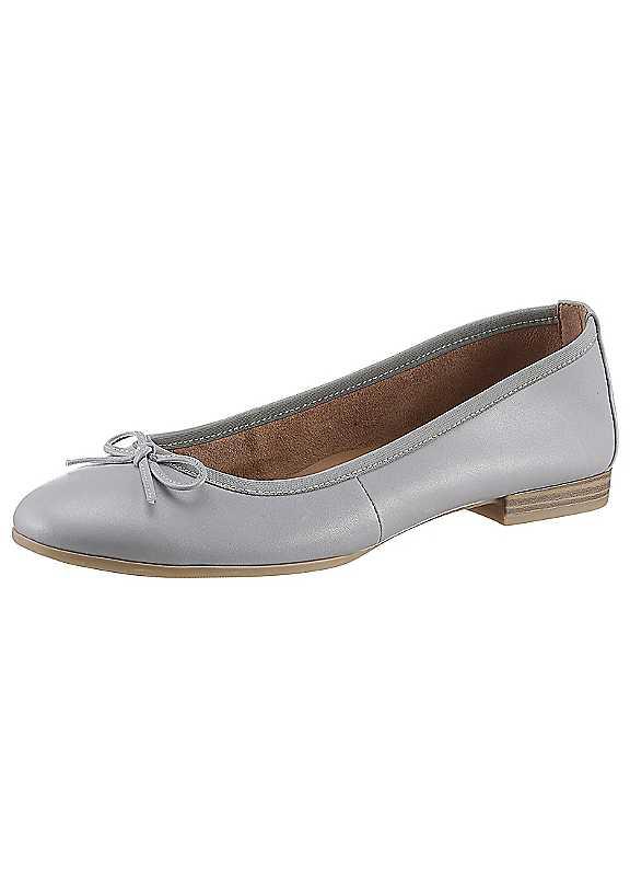 Tamaris Decorative Bow Ballerinas - Light Blue - Size 6 on Productcaster.