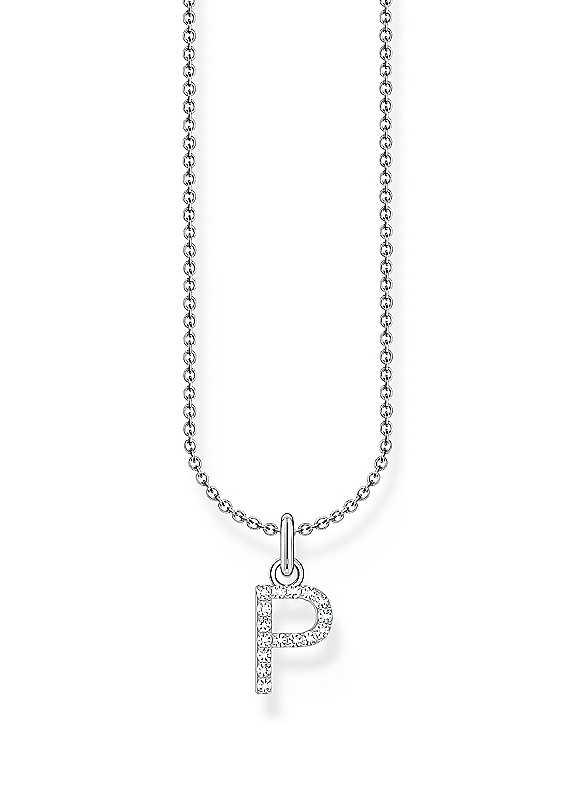 THOMAS SABO Letter Pendant - Silver - Size P on Productcaster.