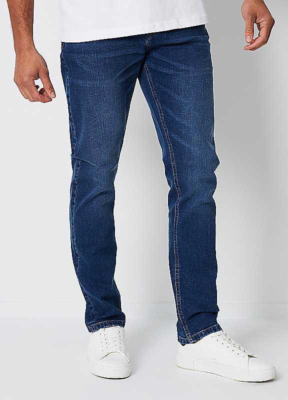 Threadbare Slim Fit Islington Jeans - Blue - Size 36R on Productcaster.