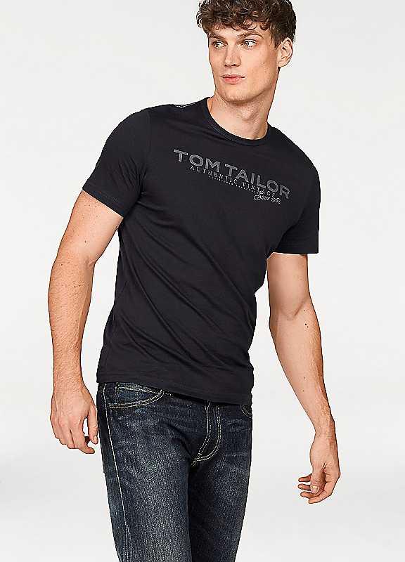 Tom Tailor Logo T-Shirt - Blue - Size S on Productcaster.