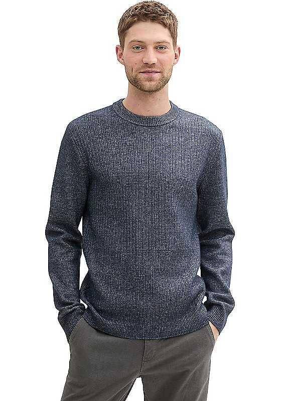 Tom Tailor Round Neck Sweater - Sky Captain - Size XL on Productcaster.