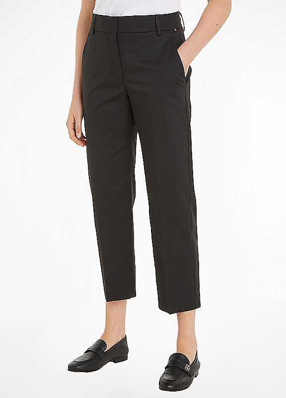 Tommy Hilfiger Cropped Trousers - Black - Size 8R on Productcaster.