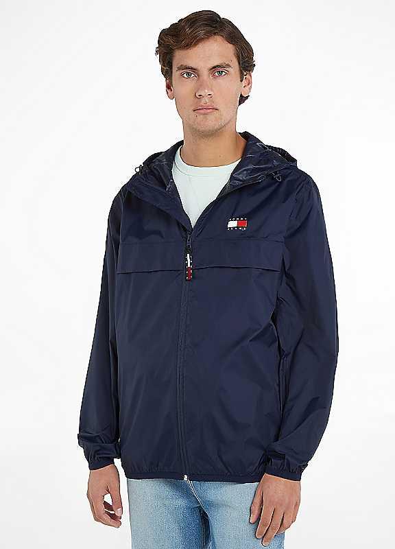 Tommy Jeans CHICAGO Windbreaker - Twilight Navy - Size L on Productcaster.