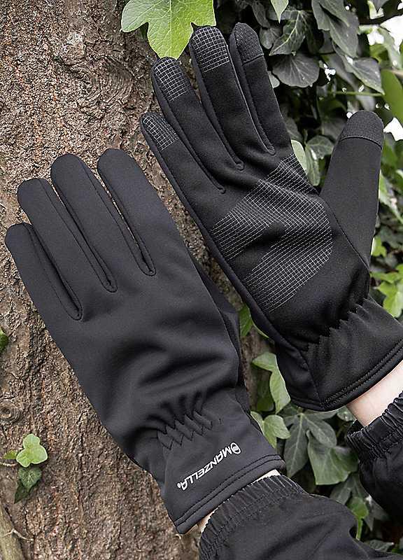 Totes Mens Black Manzella Gloves - Size S on Productcaster.