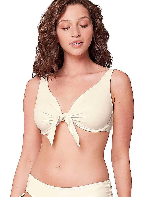 Triumph Underwire Bikini Top - Off White - Size 20DD on Productcaster.