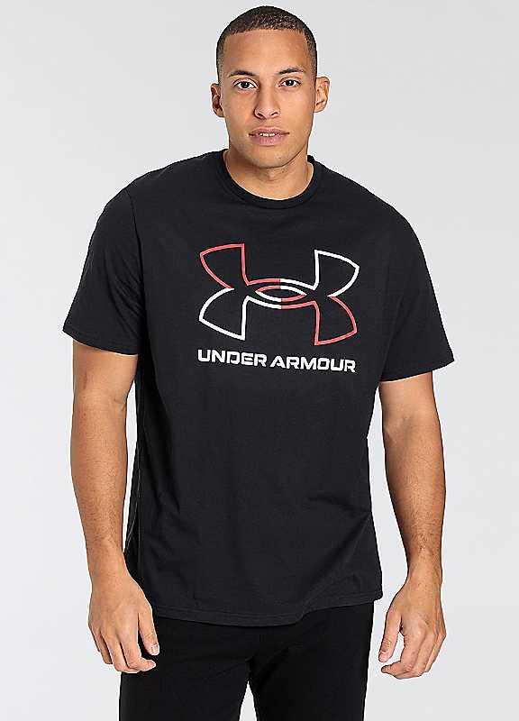 Under Armour Logo Print T-Shirt - Black - Size L on Productcaster.